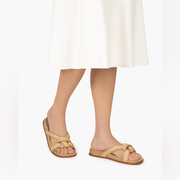 NEW Eric Javits Notti Peanut slide sandals - Picture 1 of 16